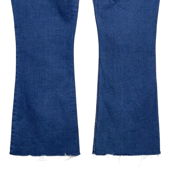 Frame Le Flare de Francoise Jeans Womens 31 High Rise Raw Hem Utility Stretch - Picture 6 of 8
